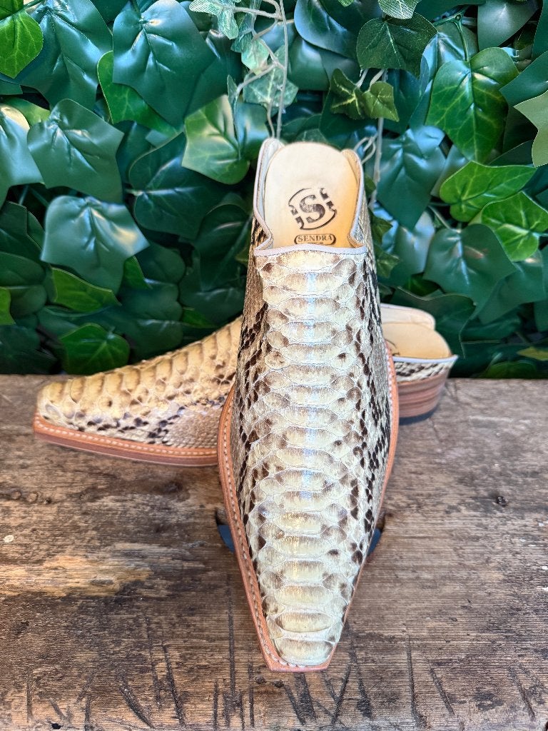 gave vintage retro muilen python leer van Sendra maat 43, Kleding | Heren, Sendra, Bruin, Overige typen, Nieuw