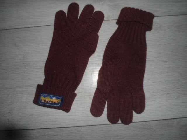 Superdry; Wollen handschoenen; maat S/M, Superdry, Ophalen of Verzenden, Maat 36 (S), Gedragen