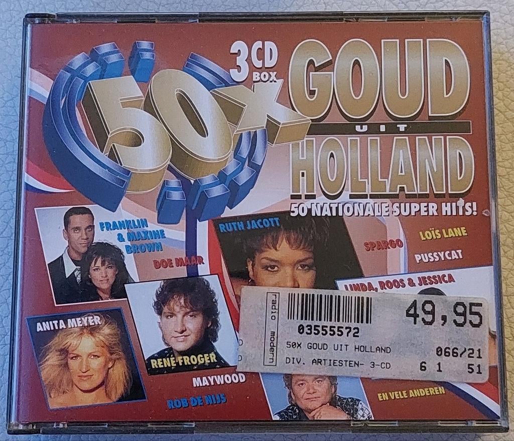 50x Goud uit Holland - 3 CD Boxset met Nationale Super Hits, Ophalen of Verzenden, Gebruikt, Boxset