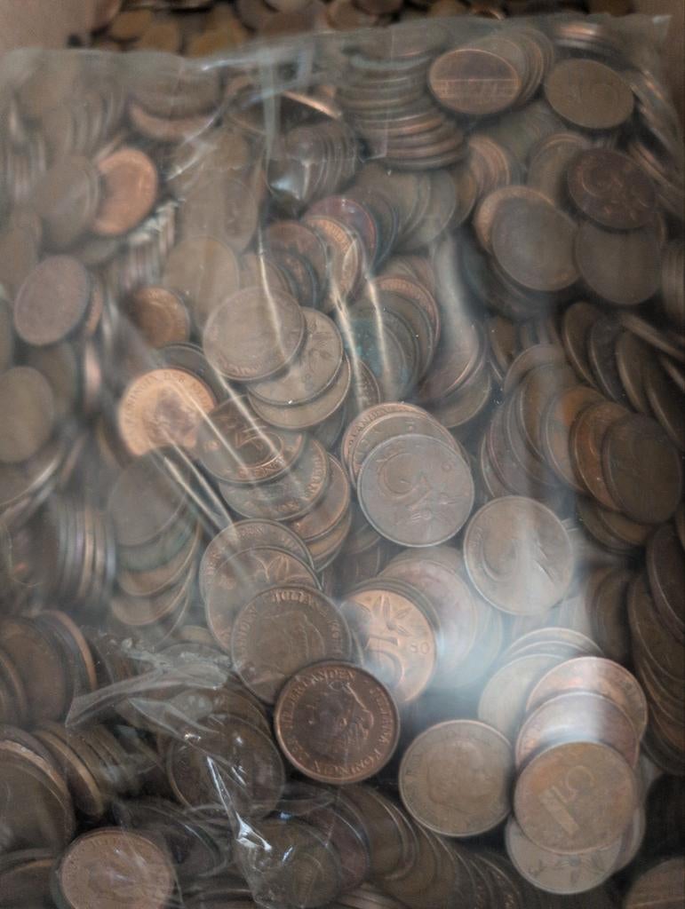 8 kg Nederlandse stuivers onder metaalwaarde, Postzegels en Munten, Munten | Nederland, Ophalen of Verzenden, Koningin Juliana