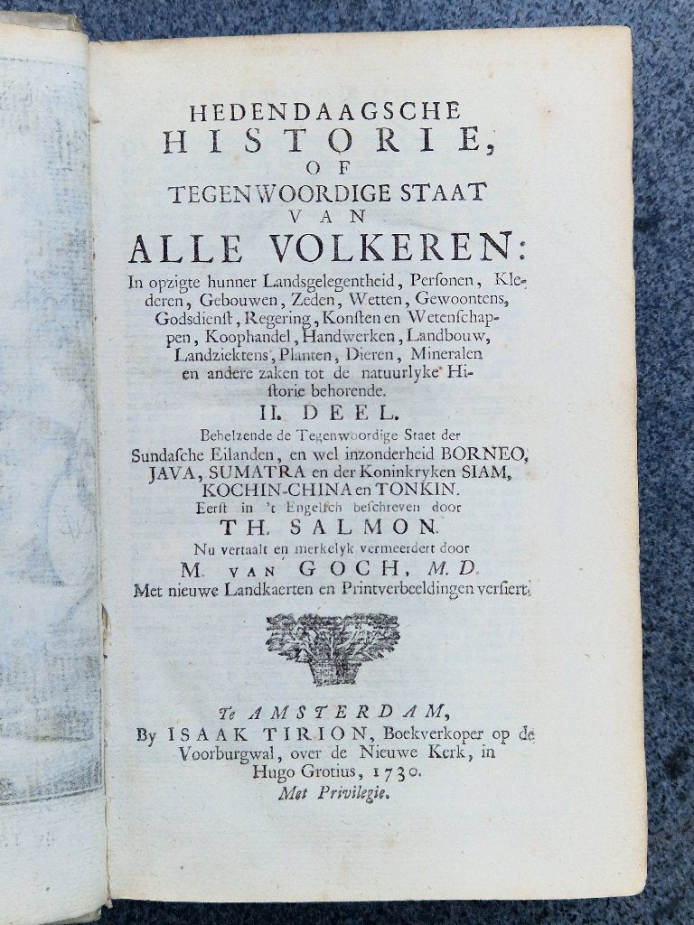 Antiek boek over Indonesië en Indochina, Gelezen, Ophalen of Verzenden, Salmon, Th. en Goch, M. van, Azië