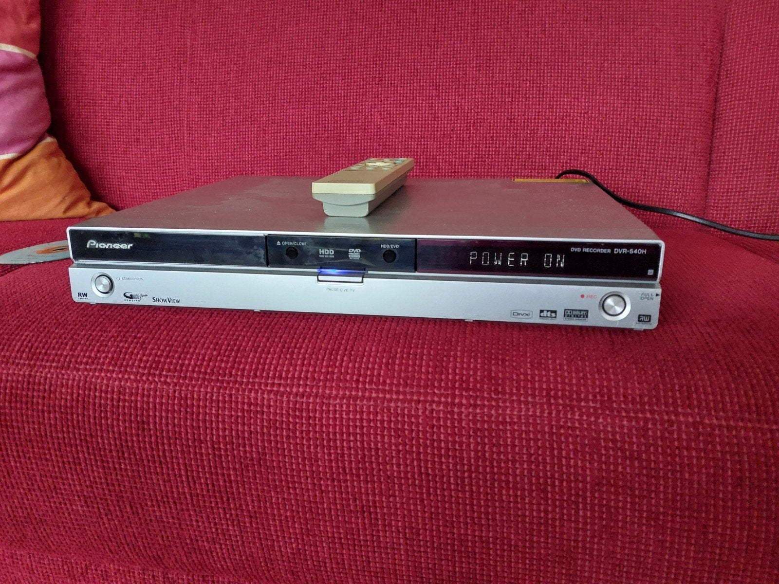 Pioneer dvr540hs – dvd hdd recorder en veel writable dvd's, Audio, Tv en Foto, Decoders en Harddiskrecorders, Gebruikt, Harddiskrecorder
