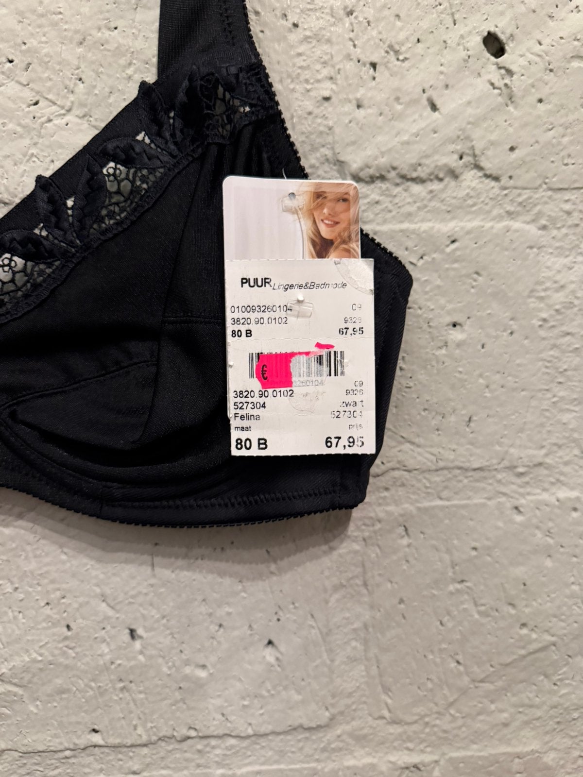 Felina bh 40/ 80B NIEUW!! Nu €30, Ophalen of Verzenden, Zwart, BH