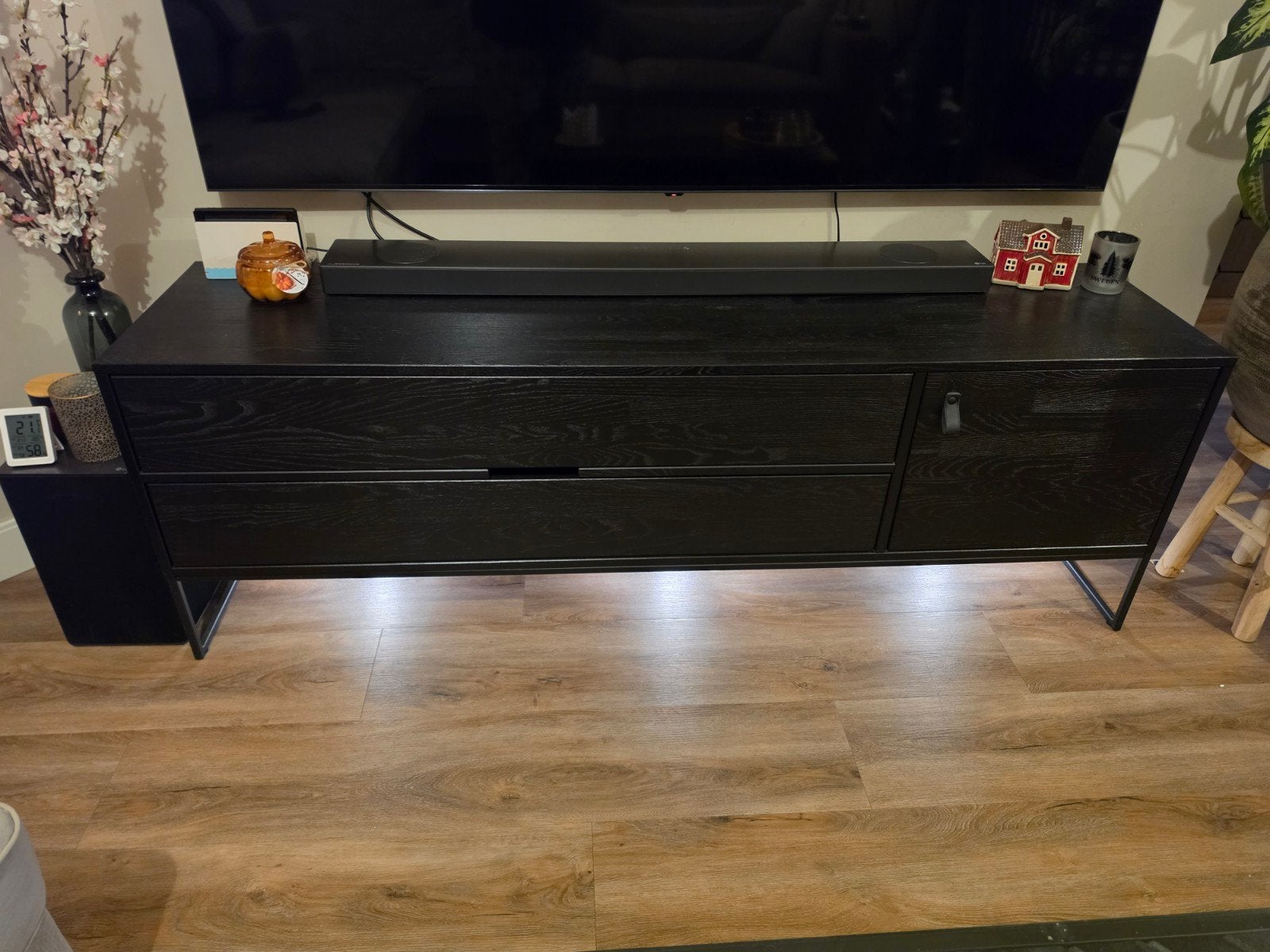 Tv-meubel WOOOD silas 180cm, Ophalen, Gebruikt, 150 tot 200 cm, Minder dan 100 cm