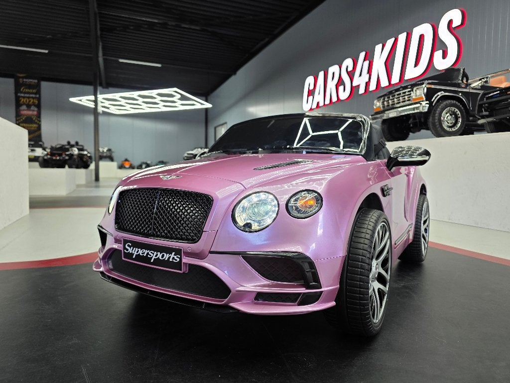Kinderauto Bentley Continental - soft start - leren zit - RC, Ophalen of Verzenden, Nieuw, Afstandsbediening