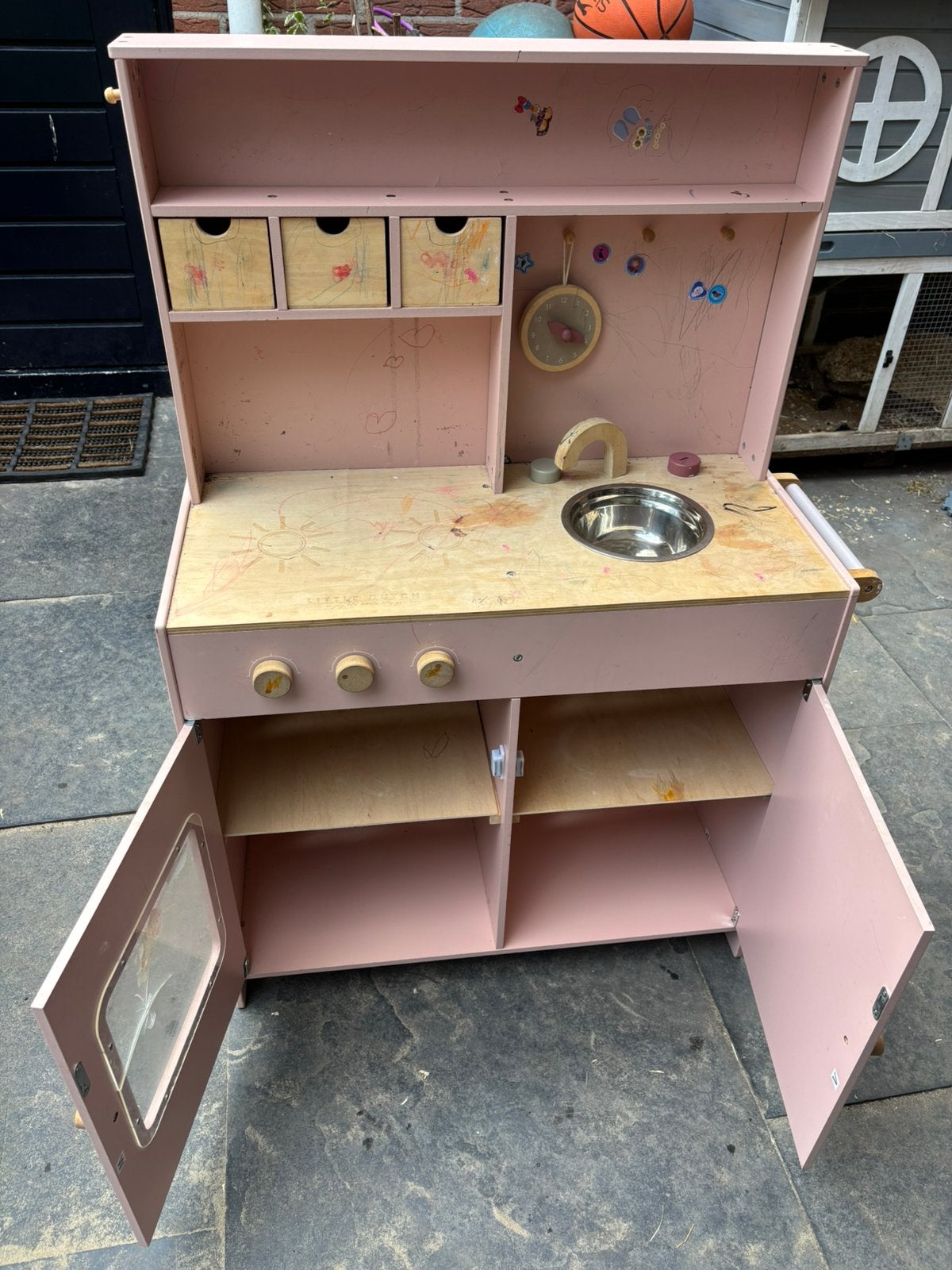 Speelgoedkeuken little Dutch met accessoires, Ophalen, Gebruikt, Speelkeuken