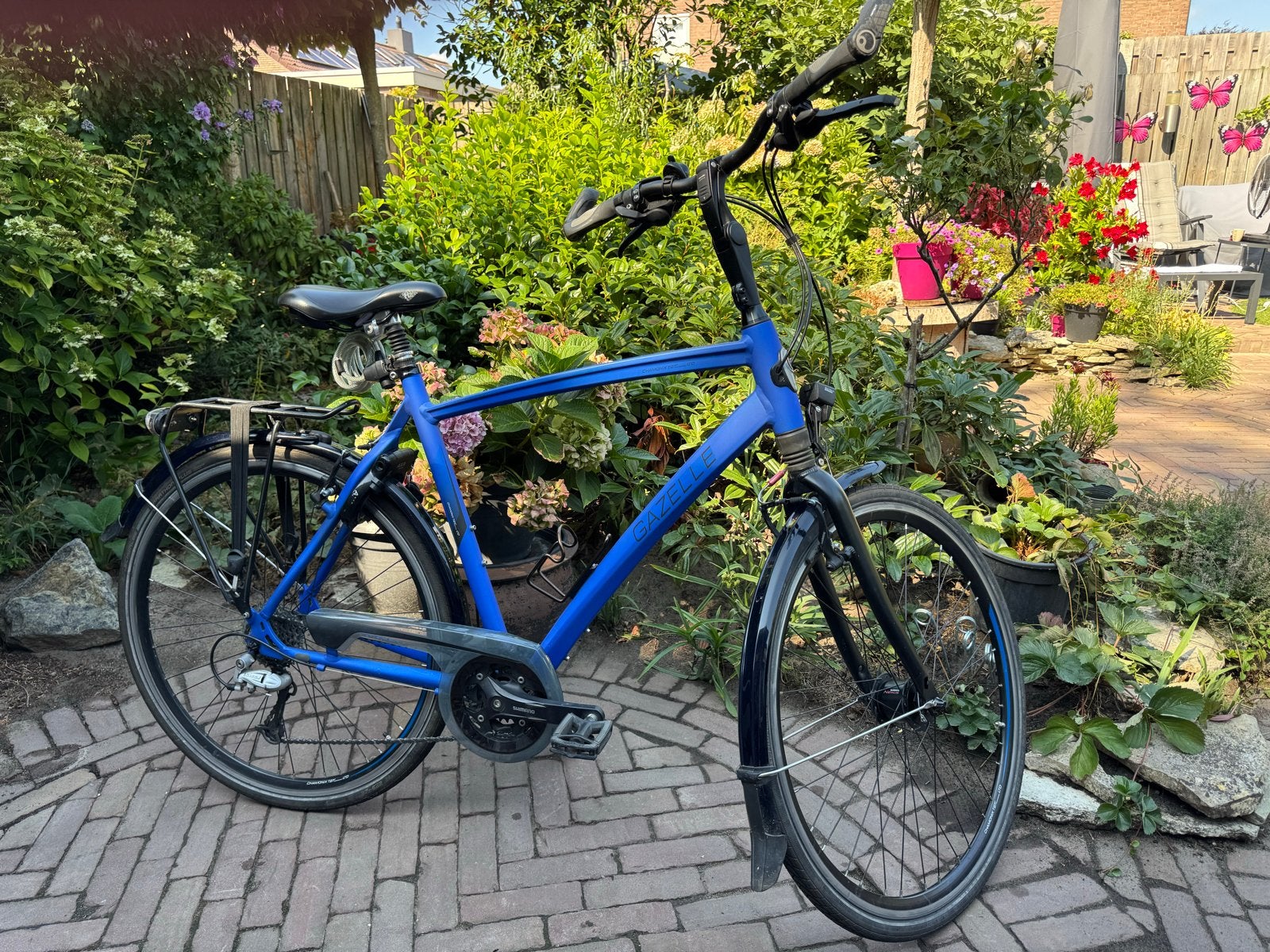 Gazelle Chamonix T27+ LTD Herenfiets, Ophalen, Velgrem, Versnellingen, Zo goed als nieuw