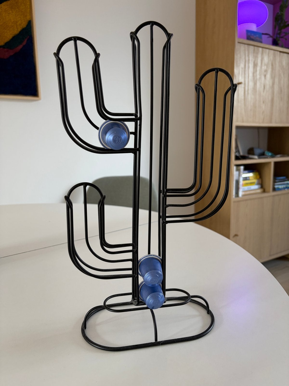 Capsulehouder Cactus voor Nespresso - Zwart Metaal, Ophalen, Overige merken, Nespresso, Nieuw