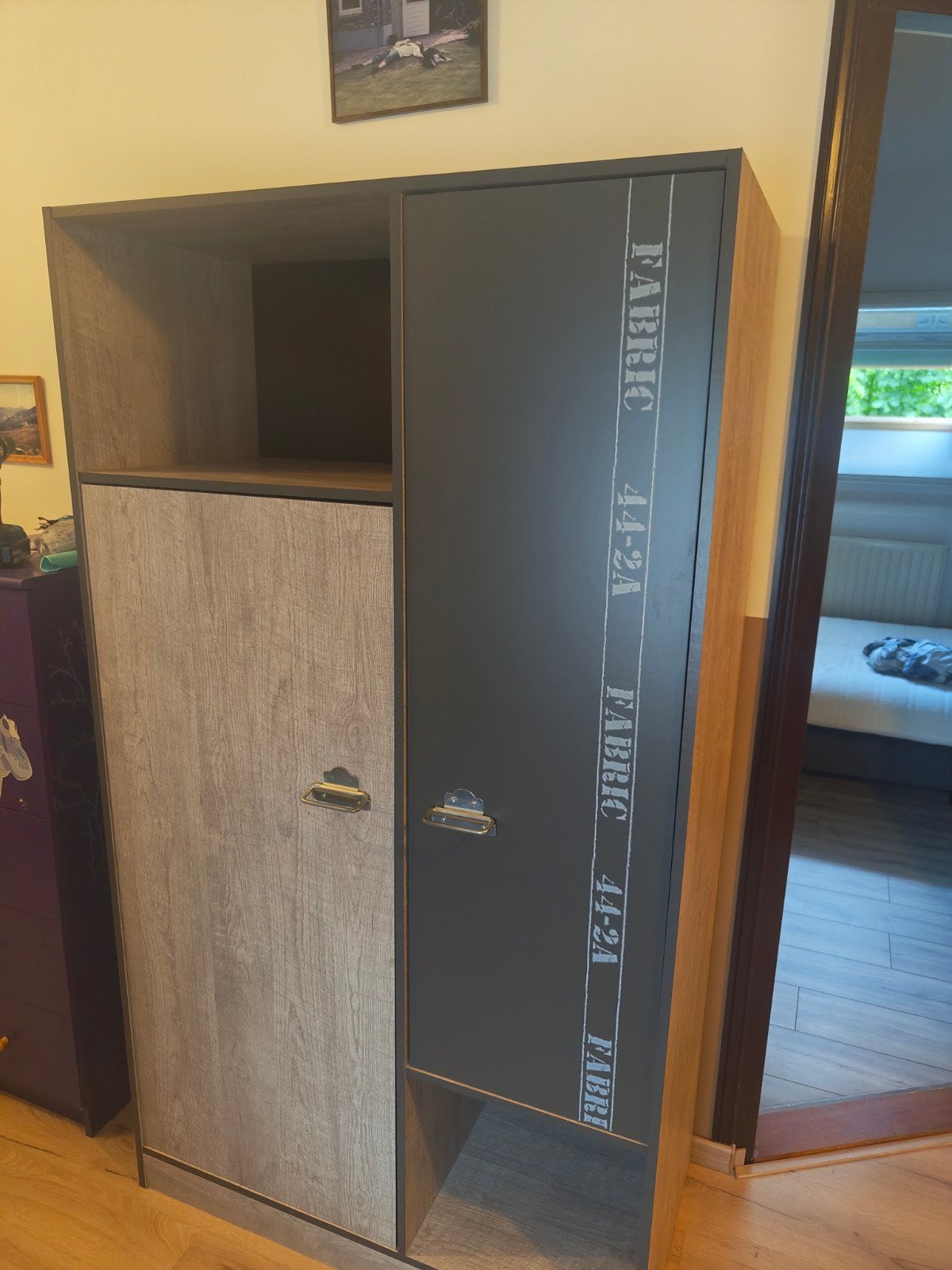 Kledingkast, Huis en Inrichting, Kasten | Kledingkasten, Ophalen, Gebruikt, 100 tot 150 cm, 150 tot 200 cm