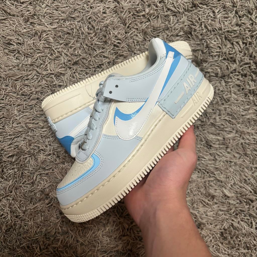 Nike Air Force 1 Low Shadow Blue White maat 38 NIEUW, Kleding | Dames, Schoenen, Ophalen of Verzenden, Nieuw, Blauw, Sneakers of Gympen