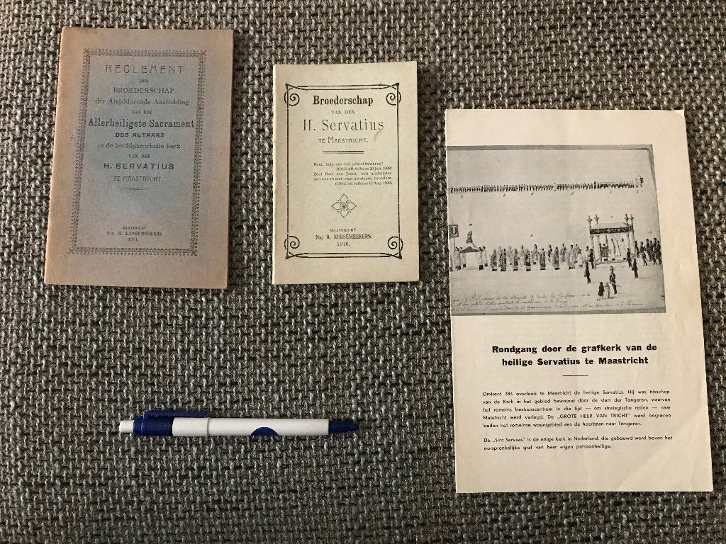 Maastricht Broederschap Sint Servatius Reglement + Statuten, Ophalen of Verzenden