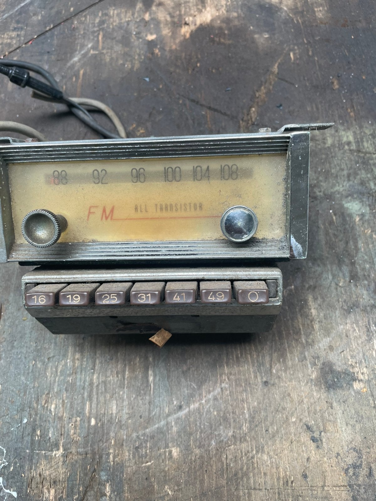 Klassieke auto radio, Auto diversen, Autoradio's, Ophalen, Gebruikt