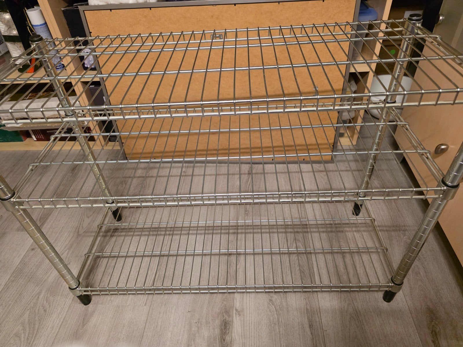 Verstelbaar metalen opberg rek (H65xB90xD35), Ophalen, Gebruikt