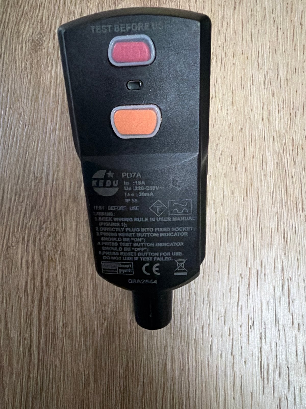 Kedu PRCD Veiligheidsstekker 30mA IP55, Ophalen of Verzenden, Nieuw, Overige merken, Stekker