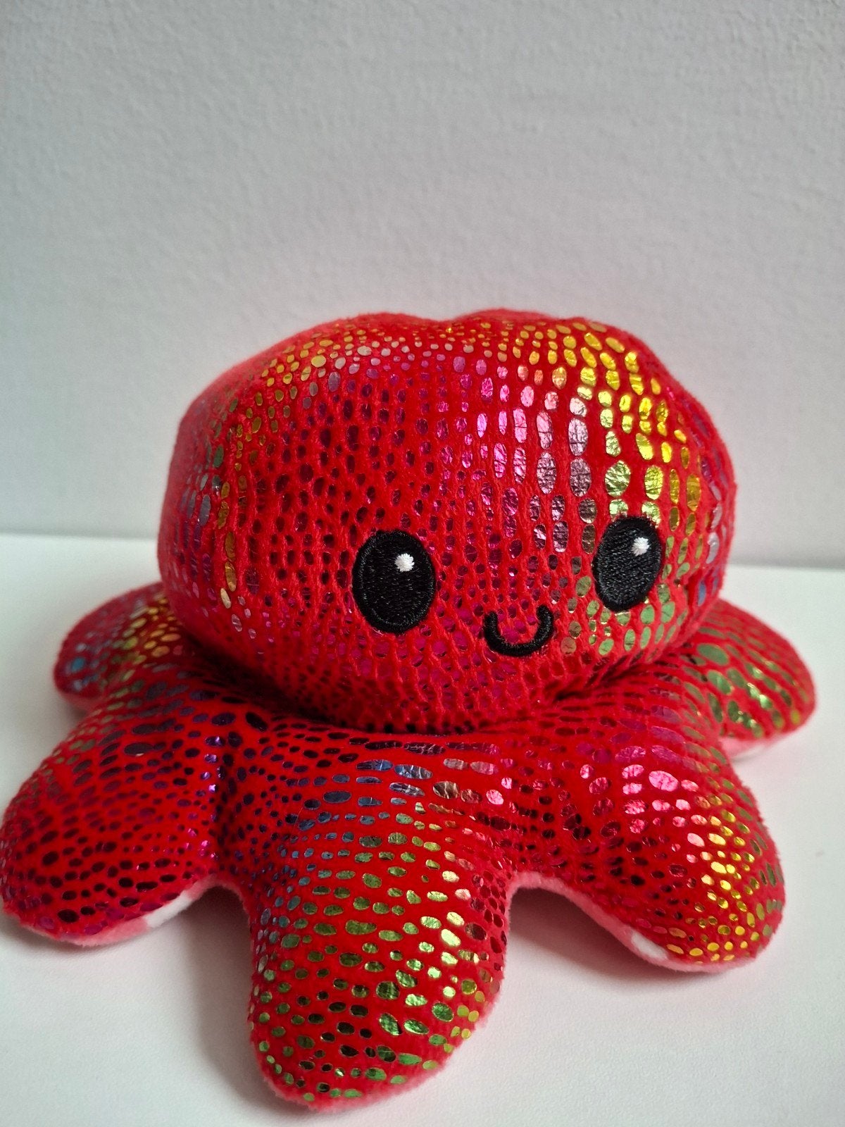 Leuke knuffel octopus
 (2 kanten), Ophalen of Verzenden, Gebruikt