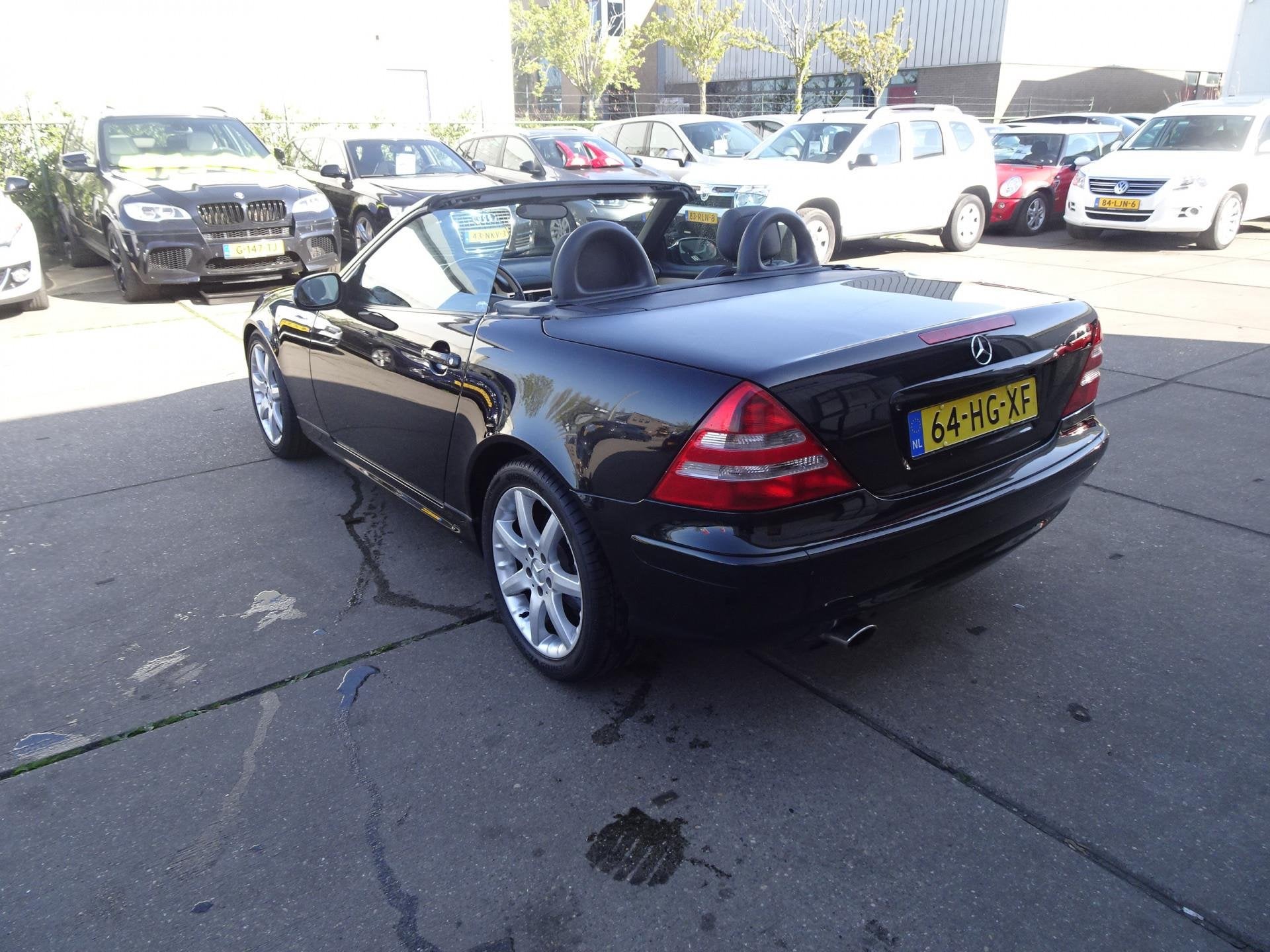 Mercedes-Benz SLK 200 K Youngtimer, leder, Nederlands geleve, Auto's, Voorwielaandrijving, 1998 cc, Stof, Gebruikt