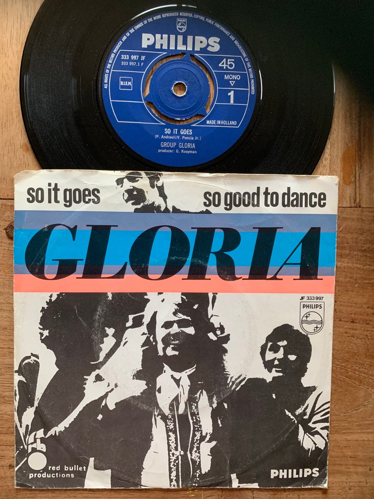 Nederbeat Psychedelic Rock Group Gloria So it goes G Kooyman, Ophalen of Verzenden, Gebruikt, Pop