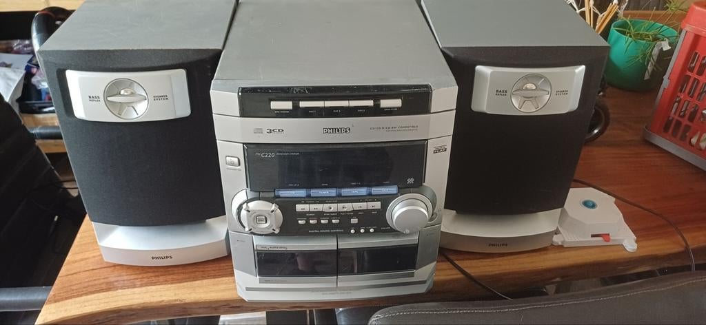 Philips FW-C220 Mini Hifi Systeem met 3-CD Wisselaar, Ophalen, Philips, Gebruikt, Tuner of Radio