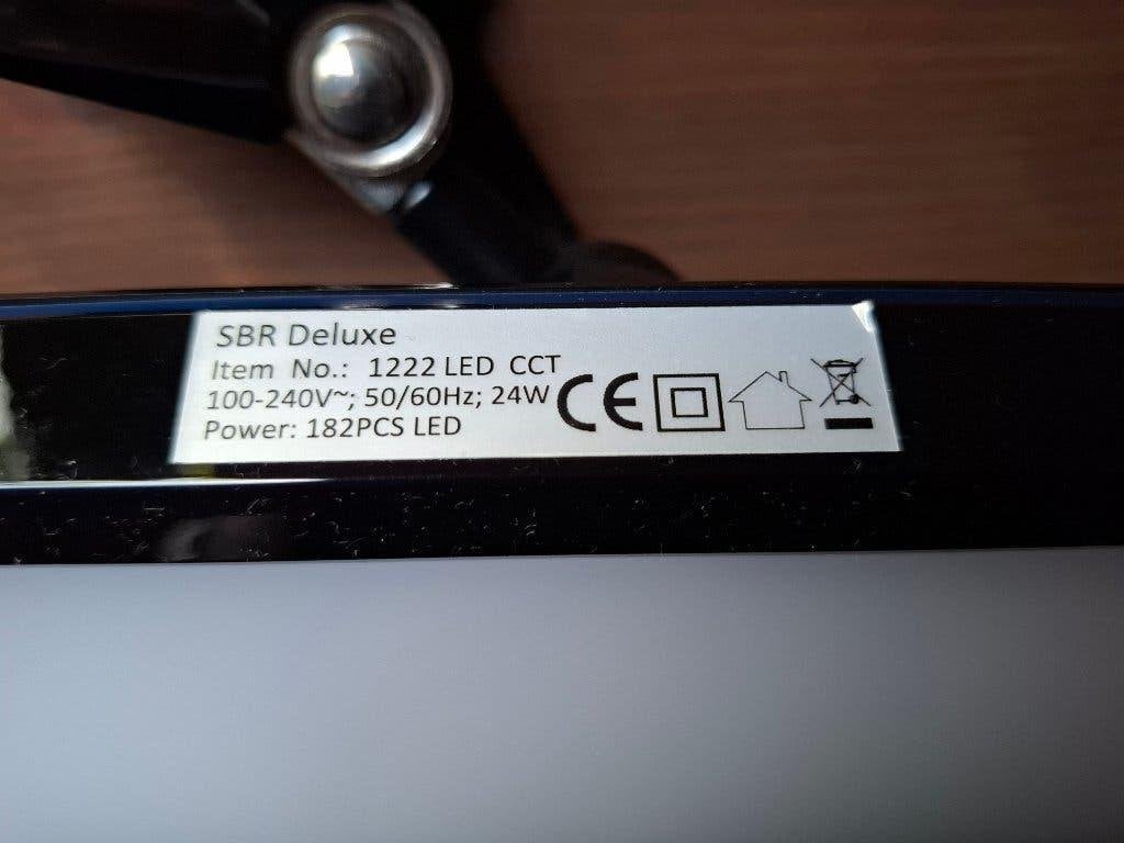 Bureaulamp SBR LED Dimbaar  3 lichtkleuren  met tafelklem, Ophalen, Bureaulamp, Overige merken, Zo goed als nieuw