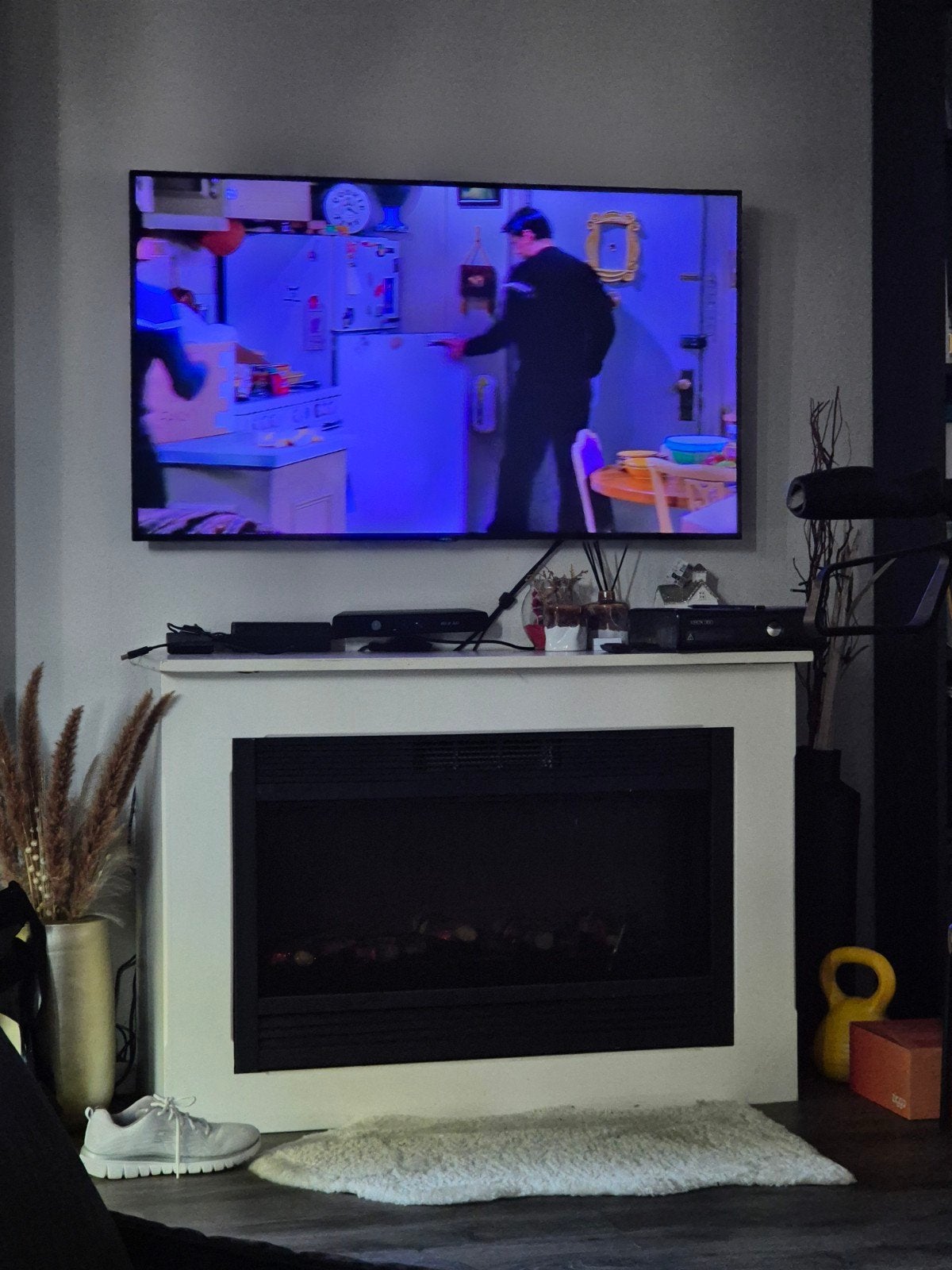 Elektrische sfeerhaard met licht, Huis en Inrichting, Ophalen, Gebruikt, Vrijstaande haard, Elektrische haard