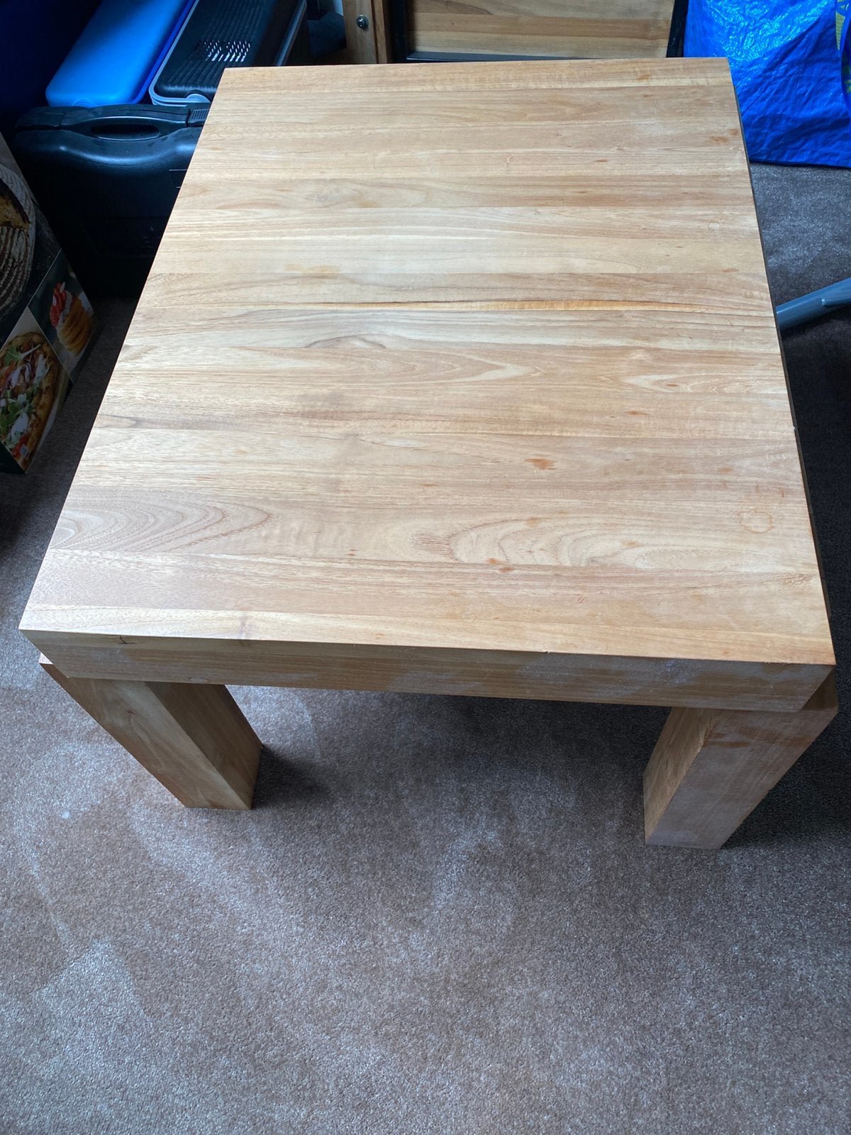 Mooie teak (bijzet) tafels, twee stuks in een koop, Huis en Inrichting, Tafels | Salontafels, Ophalen, 50 tot 100 cm, Zo goed als nieuw