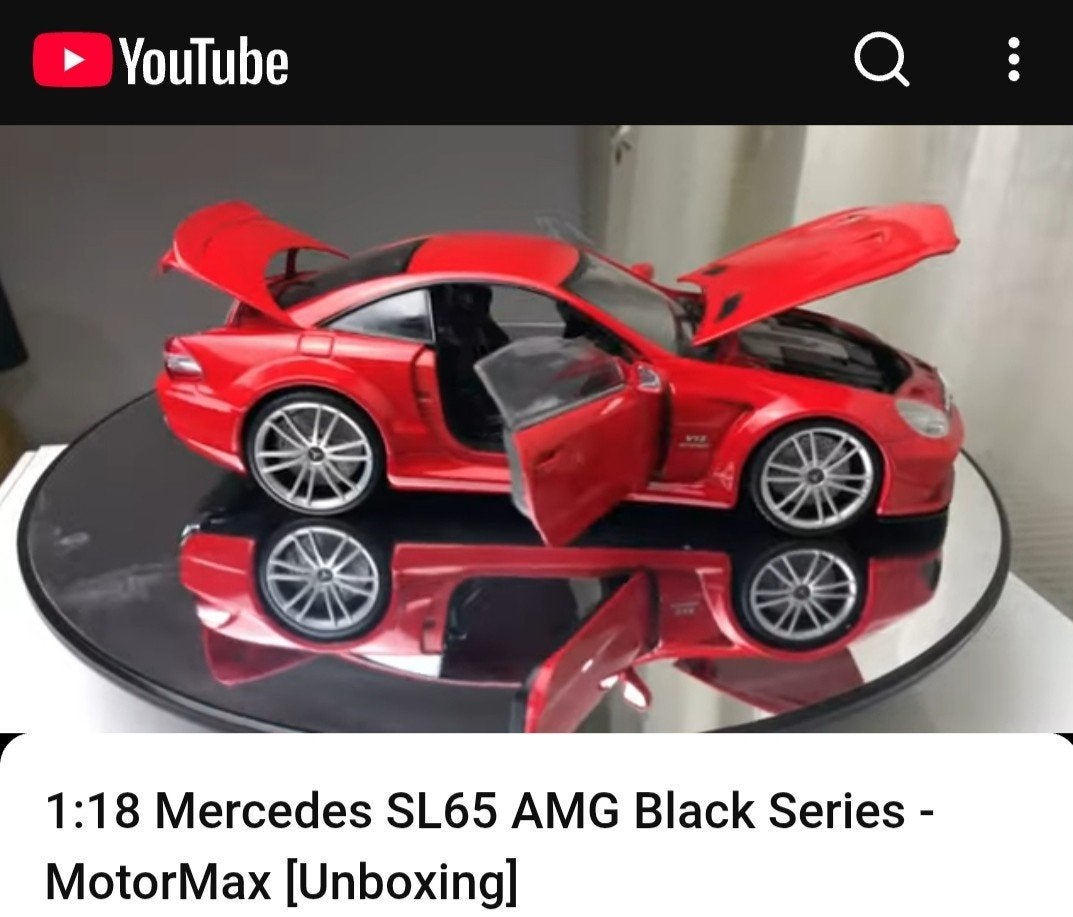 Mercedes-Benz SL65 AMG Black Series 1:18, Ophalen, Nieuw