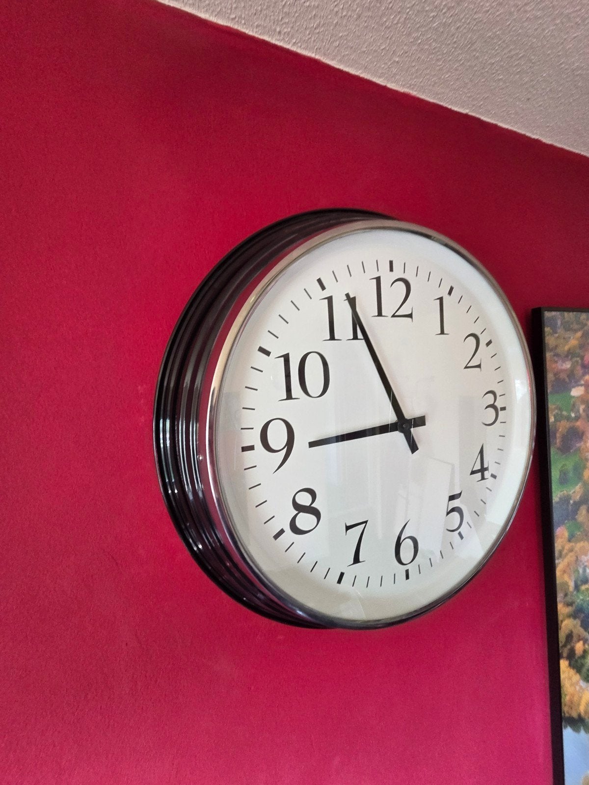 Klok/ wandklok, Ophalen of Verzenden, Zo goed als nieuw, Wandklok