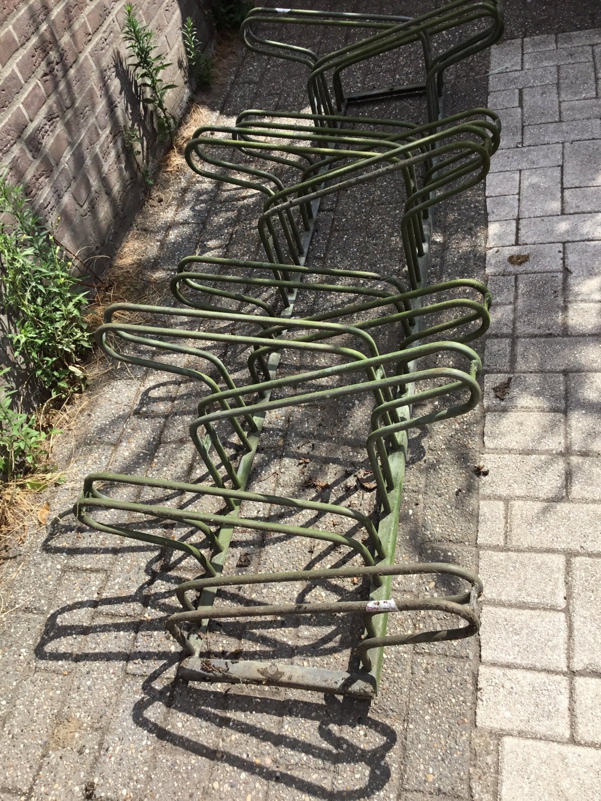 Zwaar gegalvaniseerd fietsenrek, Ophalen of Verzenden, Zo goed als nieuw