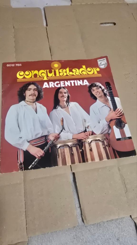 Conquistador Argentina single, Cd's en Dvd's, Vinyl | Pop, Gebruikt, 1970 - 1979, 12 inch, Ophalen of Verzenden