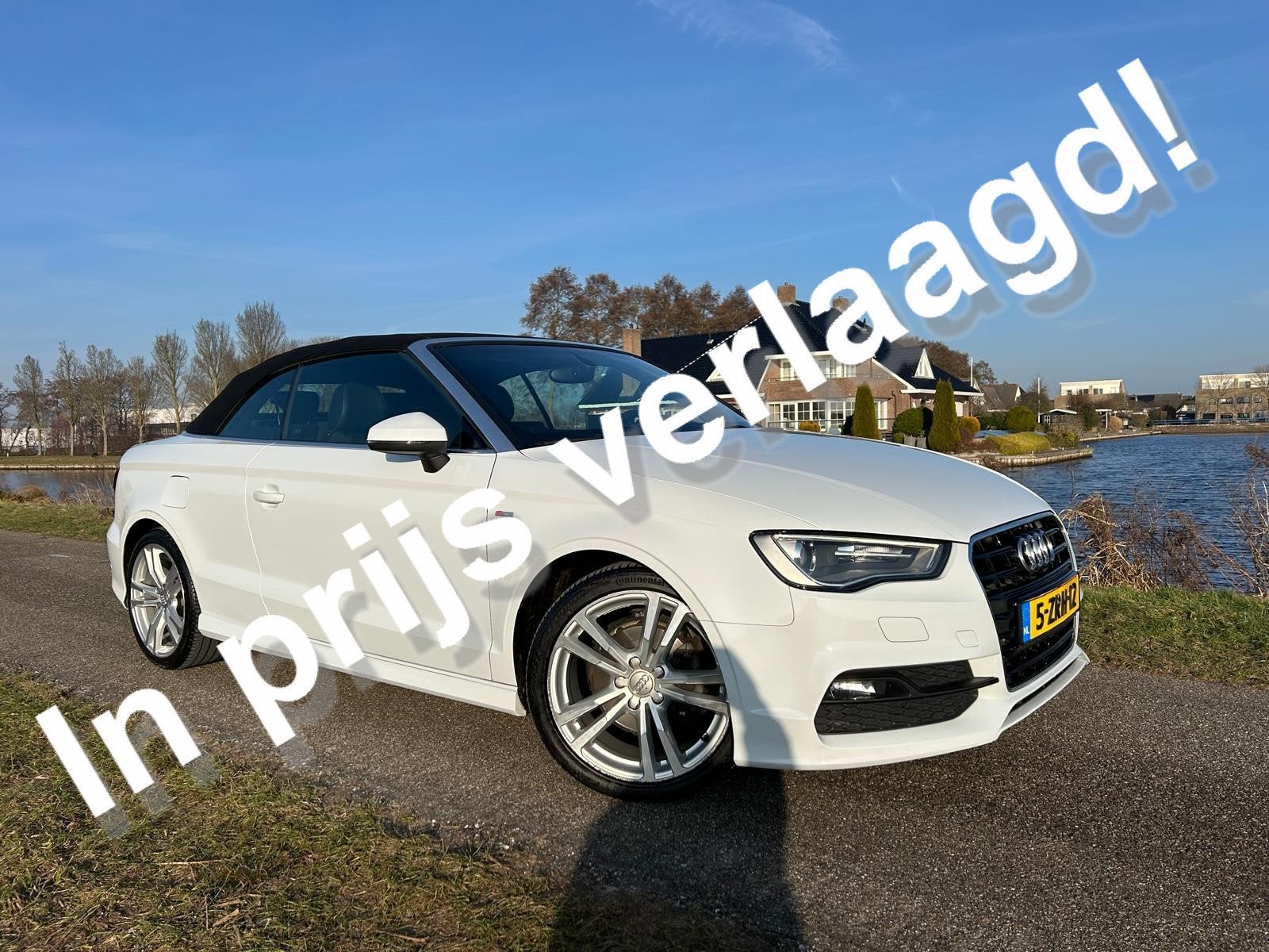 Audi A3 Cabriolet 1.4 TFSI CoD Ambition Pro Line S 2x S-Line, Auto's, Dealer onderhouden, Gebruikt, 4 cilinders, Leder en Stof