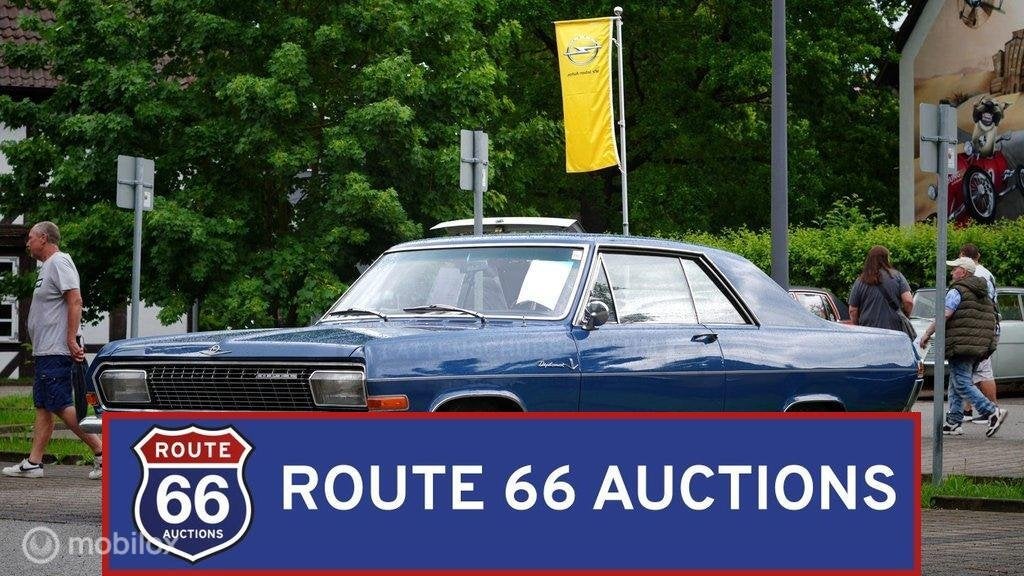 Opel Diplomat V8 Coupé | 1965 | Route 66 Auctions, Overige carrosserieën, Zwart, Bedrijf, Opel