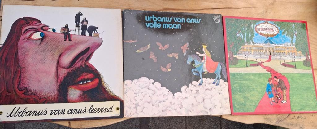 Urbanus van Anus - 3 LP's: Leevend, Volle Maan, en 't Is, Inclusief binnenhoes, Gebruikt, Ophalen of Verzenden, 1970 - 1979