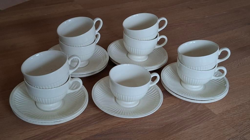 Theekop en Schotel - Wedgwood of Etruria, Edme, Ophalen of Verzenden, Zo goed als nieuw, Wedgwood, Kop(pen) en/of Schotel(s)