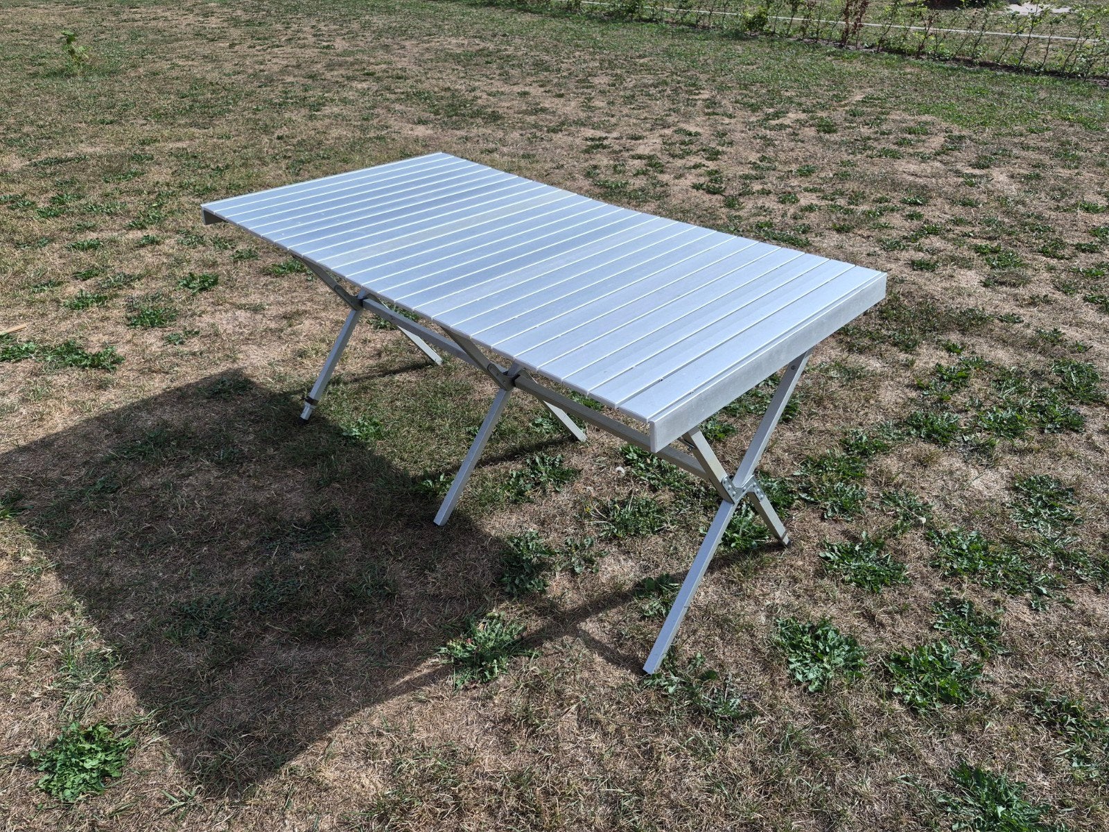 hypercamp Aluminium campingtafel met opbergtas, 4-6 personen, Ophalen, Gebruikt, Campingtafel