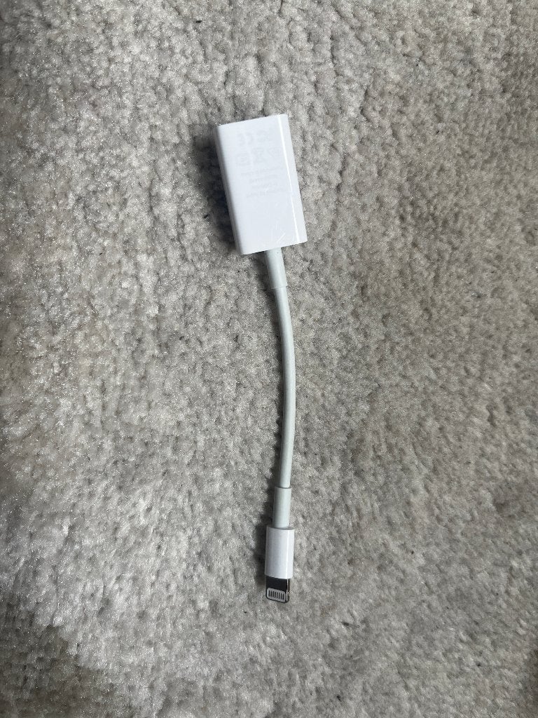 Apple iphone lightning USB A adapter, Ophalen of Verzenden, Zo goed als nieuw