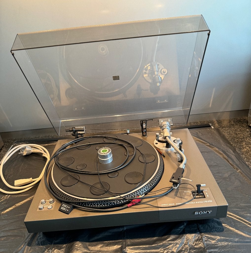 Sony PS-3750 platenspeler, met originele handleiding, Audio, Tv en Foto, Platenspelers, Ophalen, Gebruikt, Platenspeler, Sony