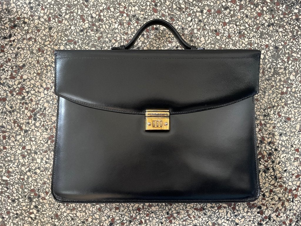 Montblanc Mont Blanc Meisterstuck lederen aktetas laptoptas, Tabletvak, Nieuw, Aktetas, Ophalen of Verzenden