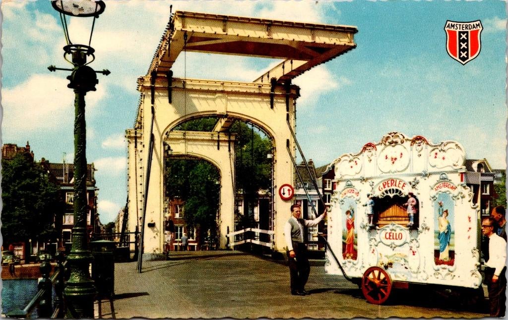 Amsterdam Draaiorgel - 8 ansichtkaarten, Verzenden, 1960 tot 1980, Ongelopen, Noord-Holland