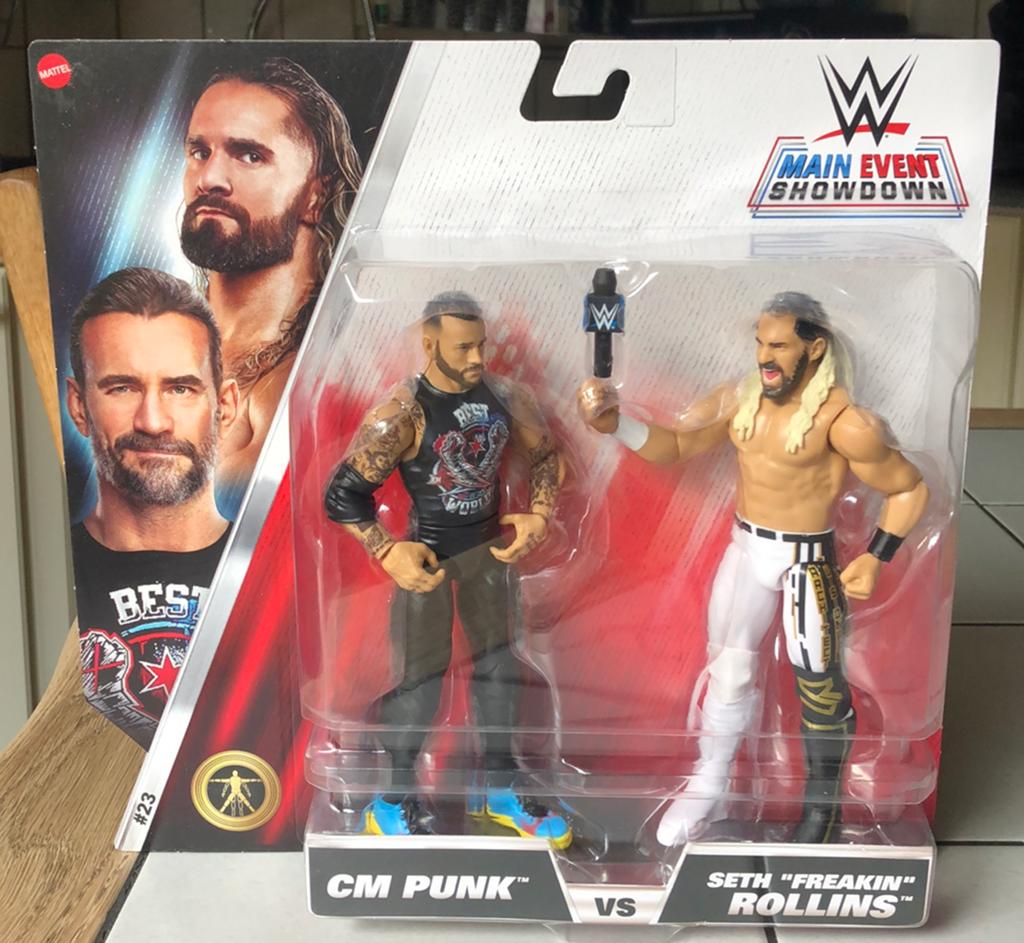Wwe main event showdown CM Punk Seth Rollins nieuw, Ophalen, Nieuw