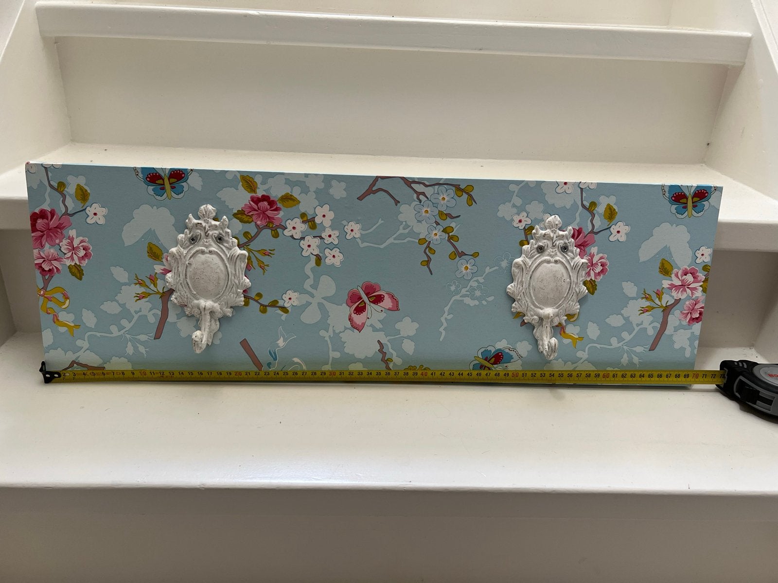 Wandkapstok met Pip studio behang, 70 cm, Wandkapstok, Gebruikt, Ophalen of Verzenden, Minder dan 100 cm