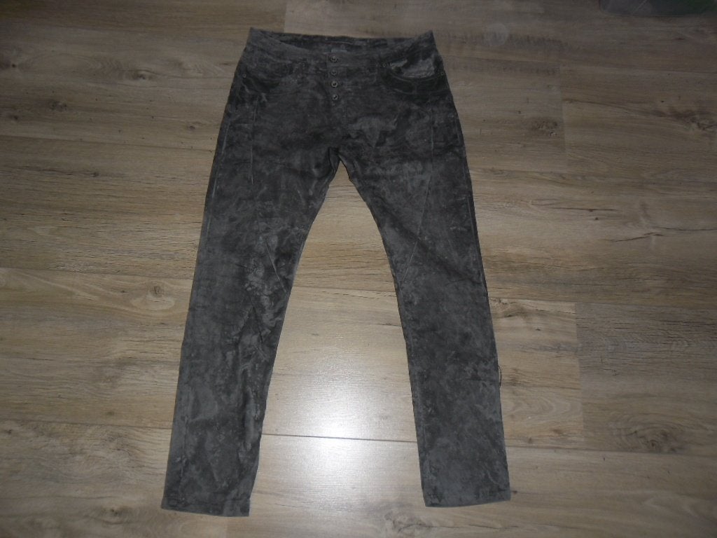 Please Grijze Lange Baggy Broek Maat Small (S) zgan, Kleding | Dames, Please, Ophalen of Verzenden, Zo goed als nieuw, Maat 36 (S)