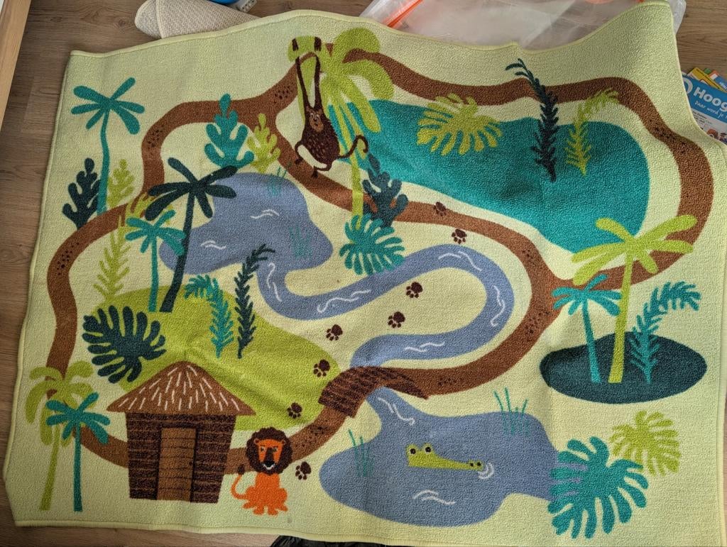 Ikea speel kleed jungle maat 133x 100 cm, Ophalen of Verzenden, Gebruikt