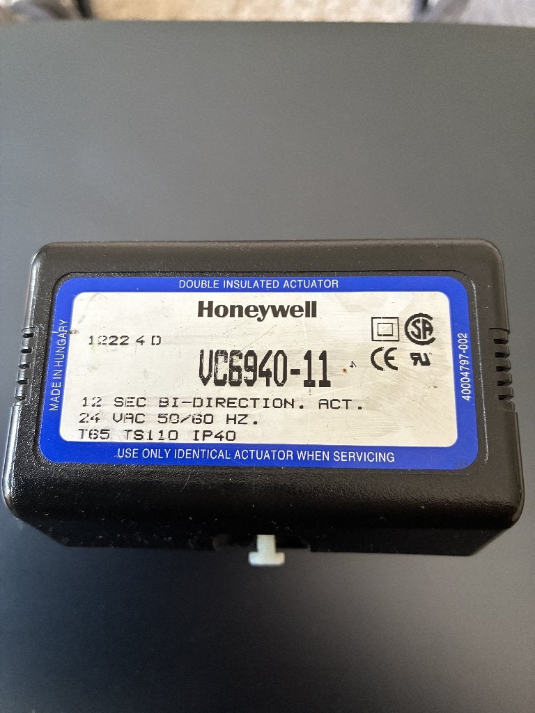 Honeywell actuator VC6940-11, Gebruikt, Minder dan 30 cm, Cv-ketel of Combi-ketel, Minder dan 60 cm