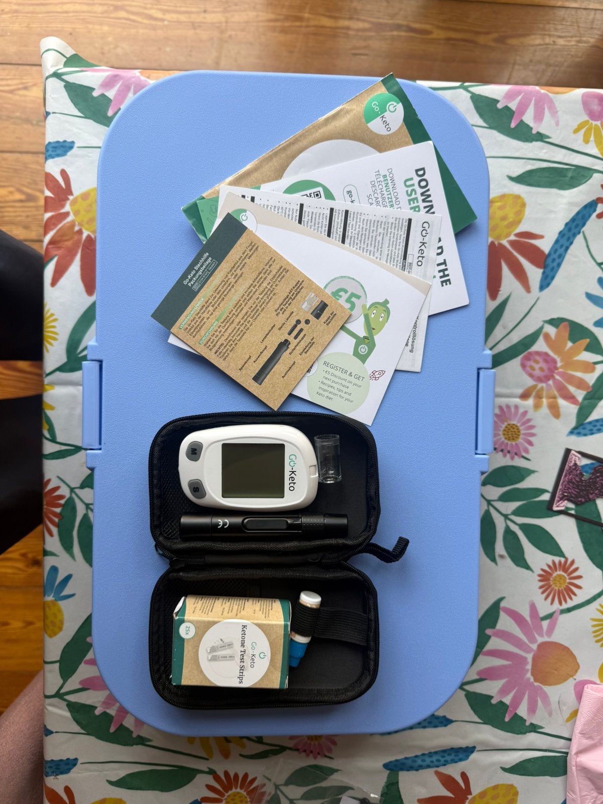 Go-Keto Blood Ketone + Glucose Meter Kickstart Set, Ophalen of Verzenden, Zo goed als nieuw
