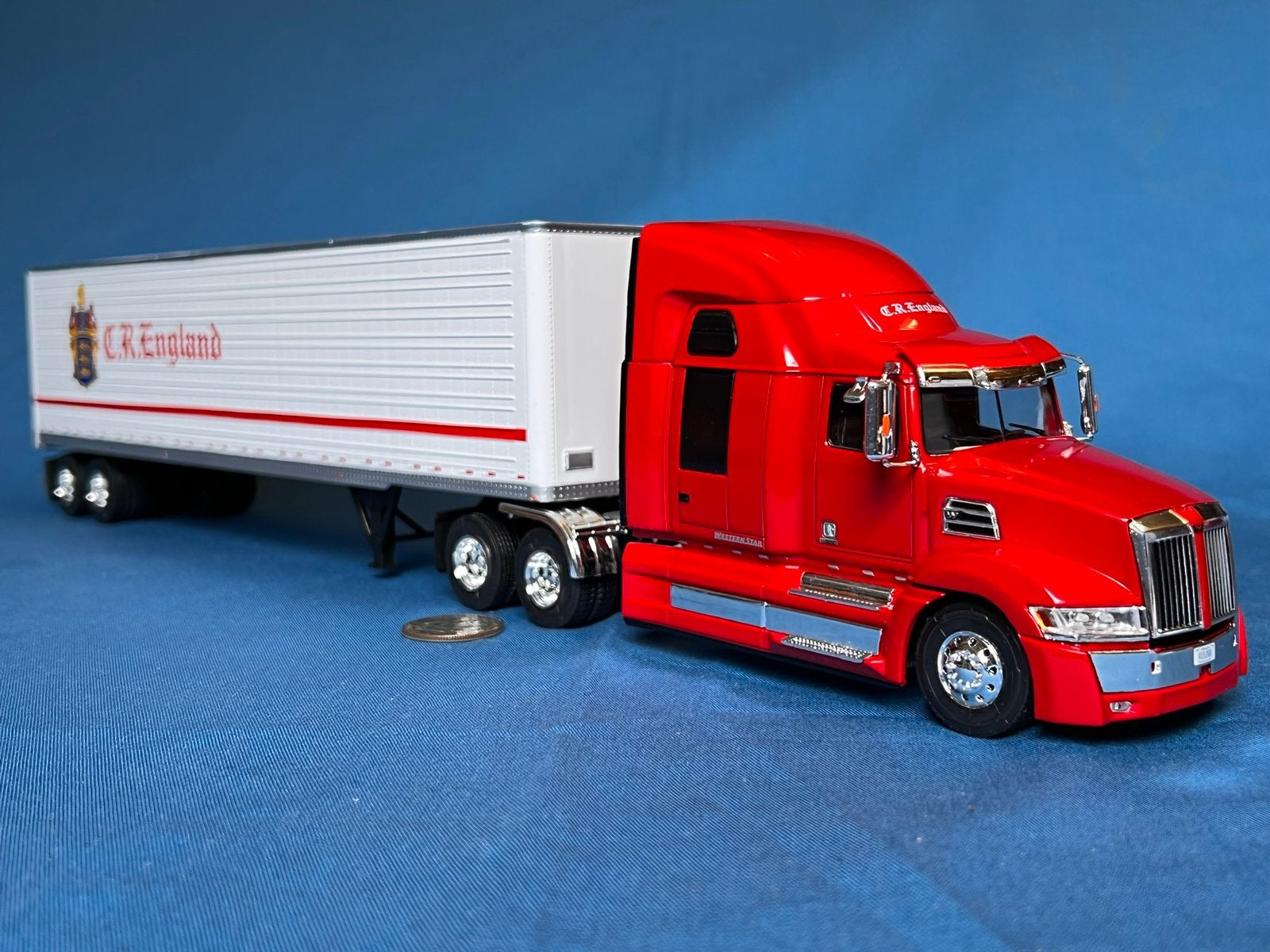 WesternStar 5700 & lange trailerC.R.England!Nieuw&doos!KIJK!, Ophalen of Verzenden, Nieuw, Bus of Vrachtwagen