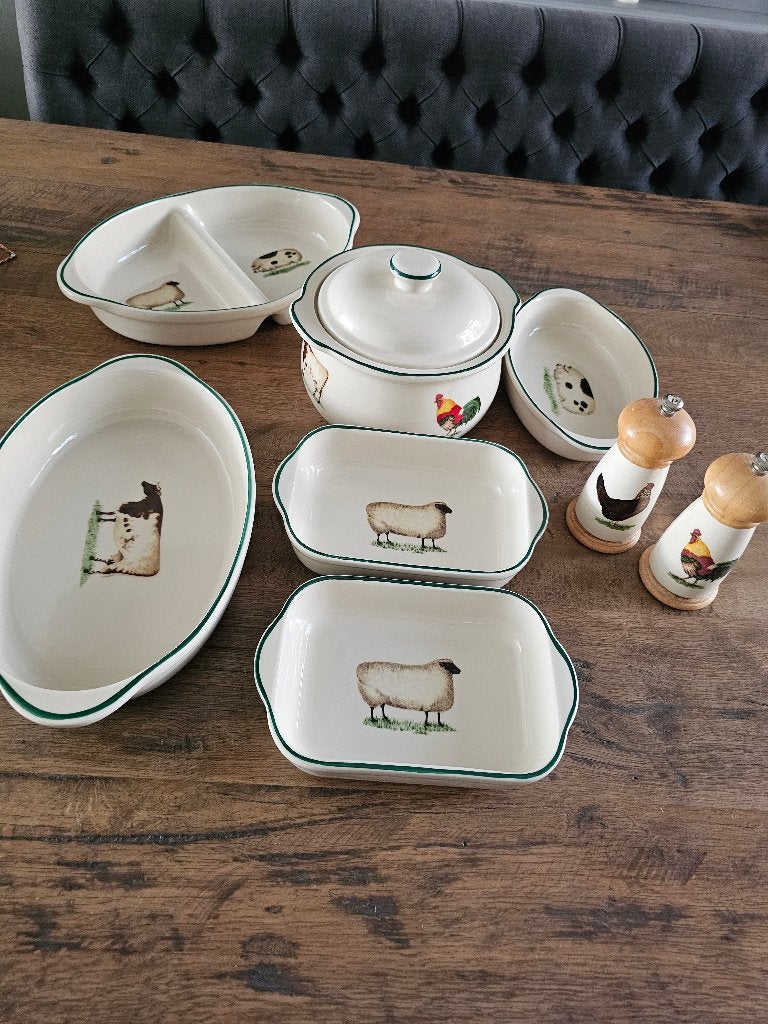 Cloverleaf servies in zeer goede staat (ook borden + mokken), Ophalen, Overige typen, Zo goed als nieuw, Overige stijlen