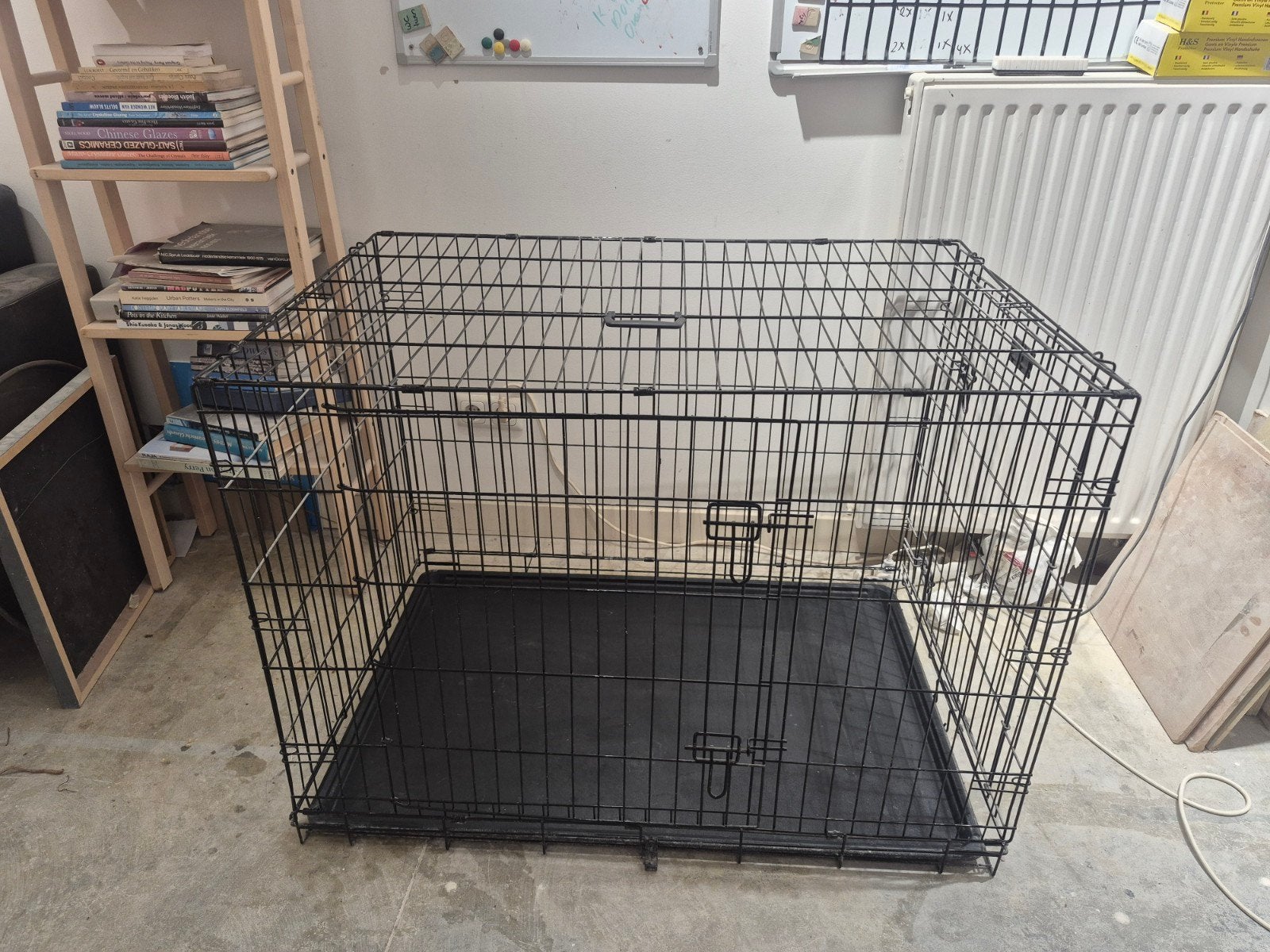 Nieuwe grote zwarte hondenbench merk Maxx Pet, Dieren en Toebehoren, Hondenbenches, Ophalen