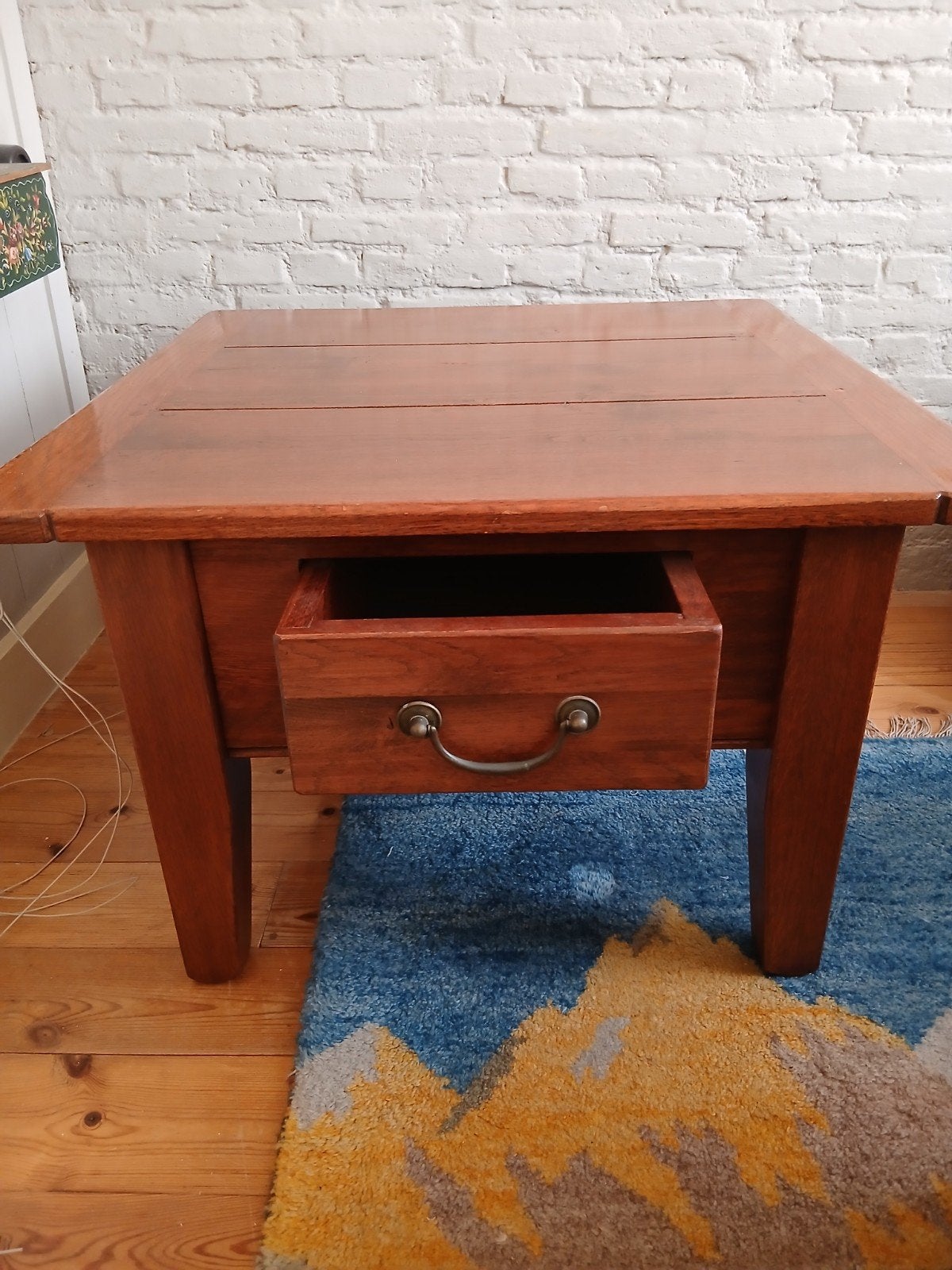 Zware vierkante salontafel, 80x80 cm, Huis en Inrichting, Tafels | Salontafels, Gebruikt, 50 tot 100 cm, Vierkant, 50 tot 100 cm