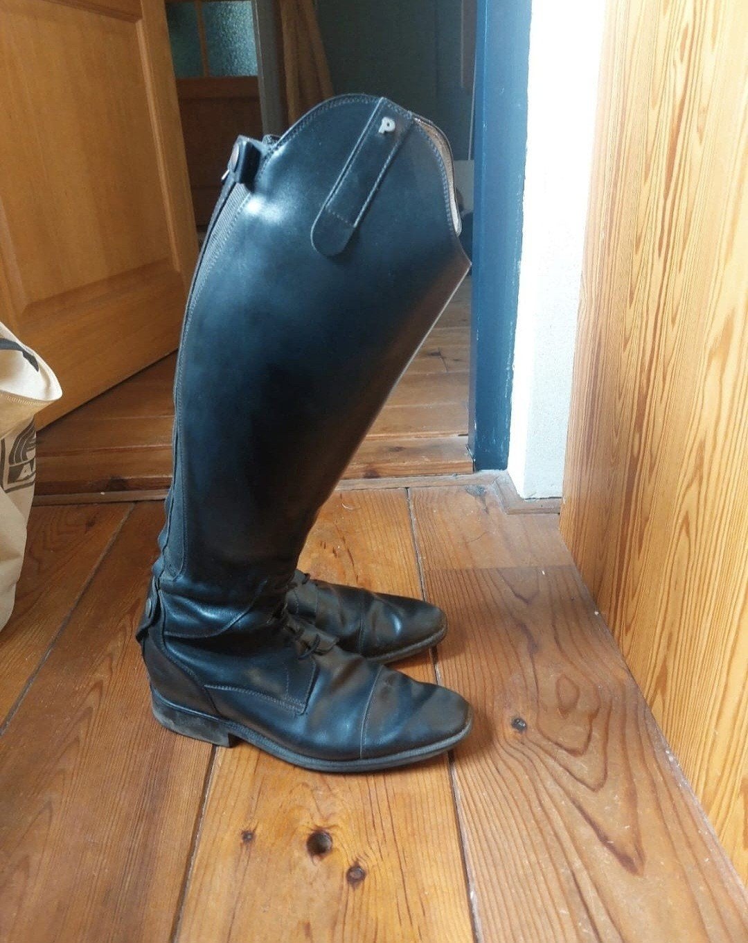 Petrie laarzen, Ophalen, Dressuur, Zo goed als nieuw, Zwart