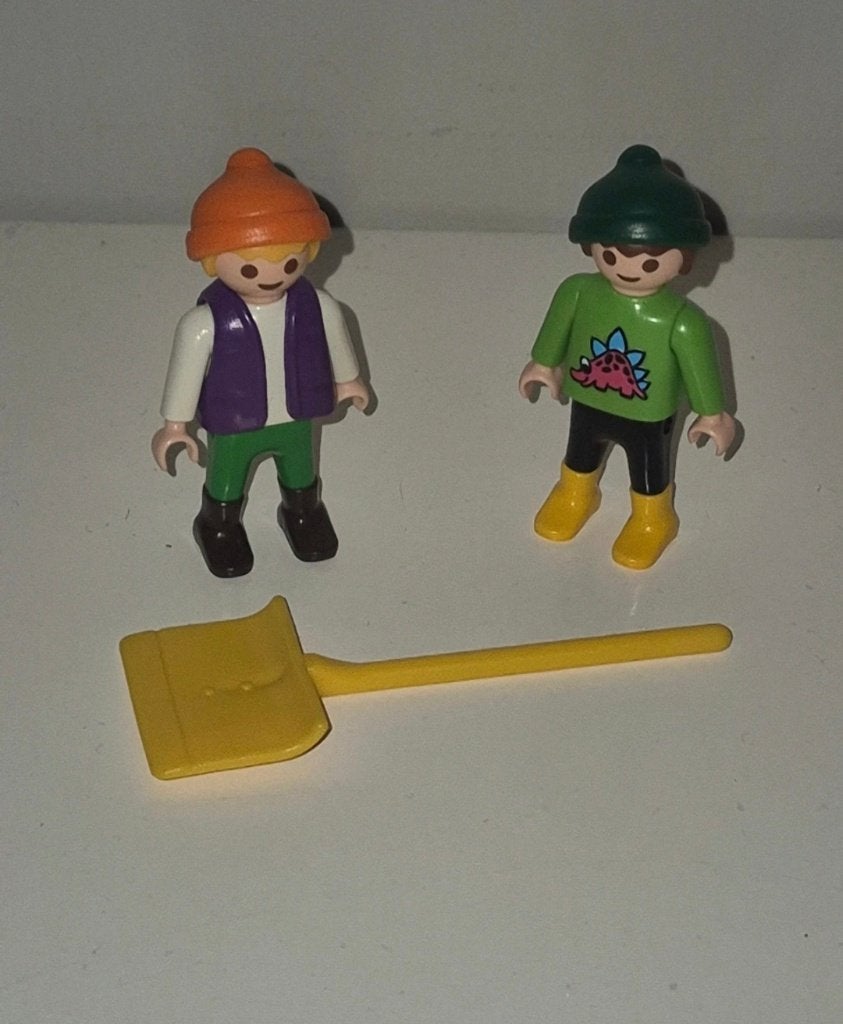 2 Playmobil winter figuren, Ophalen of Verzenden, Gebruikt, Complete set